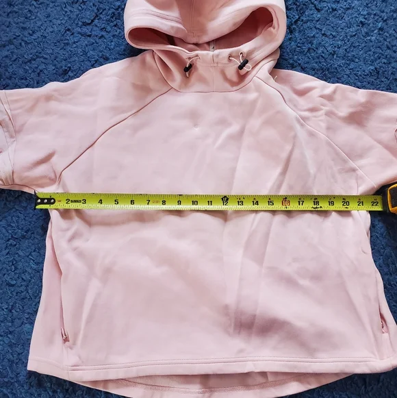 Puma Evostripe Womens Top Pink XL Pullover Hoodie Logo Sweatshirt Pockets - Picture 8 of 9